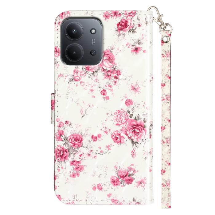 Bild 2, Xiaomi Redmi 15C Fodral Med Tryck Rosor