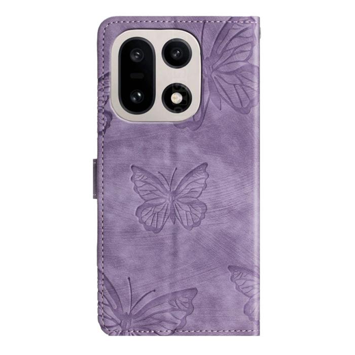 Bild 2, OnePlus 15 Fodral Med Fjäril Tryck Lila