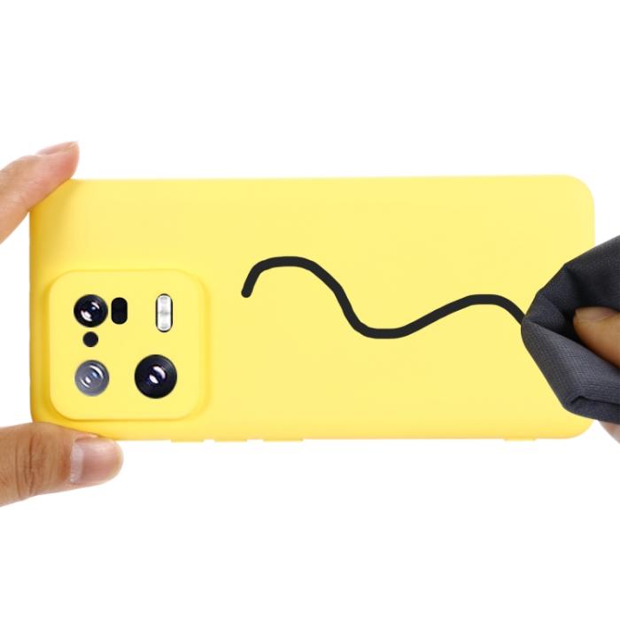 Bild 4, Xiaomi 13 Pro 5G Skal Liquid Silikon Gul