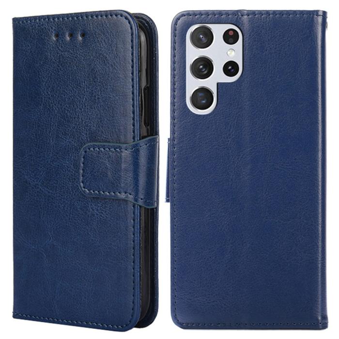 Bild 1, Samsung Galaxy S23 Ultra Fodral Läder Blå