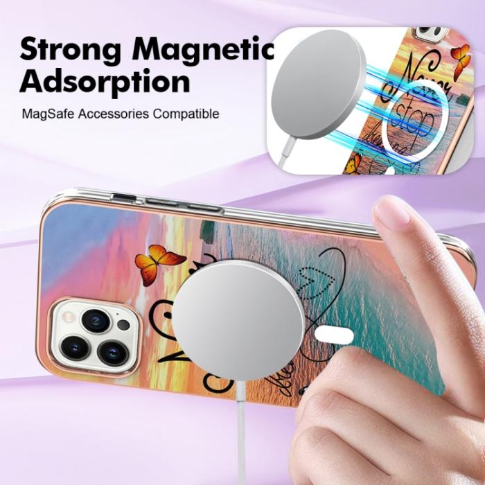 Bild 3, iPhone 15 Pro Skal MagSafe Marmor Never Stop Dreaming