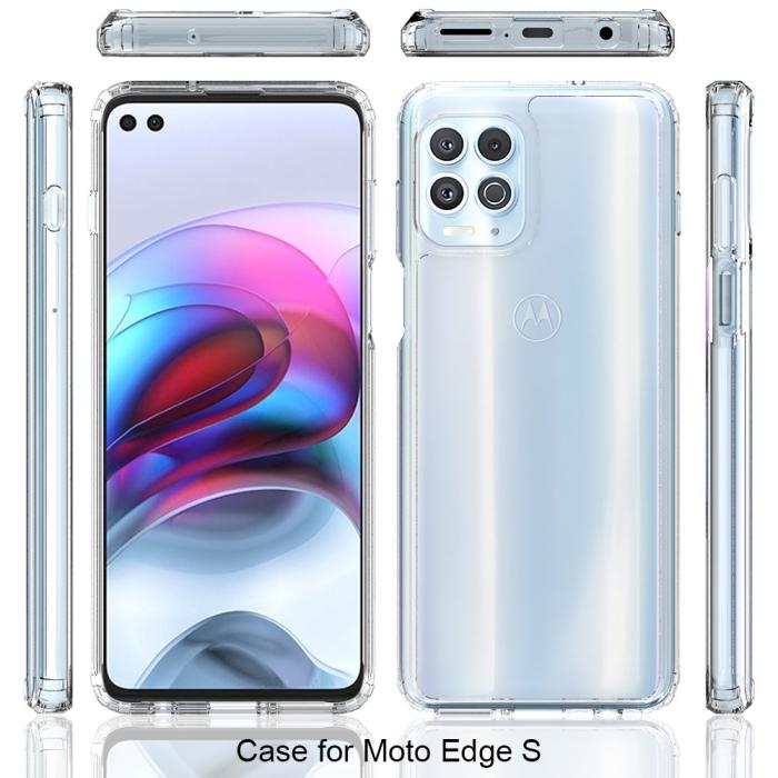 Bild 2, Motorola Moto G100 Skal Akryl/TPU Shockproof Transparent