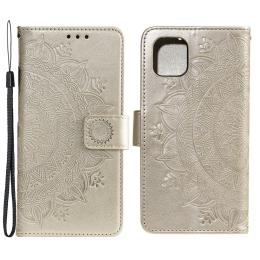 iPhone 13 Pro Max - Mandala Läder Fodral - Guld