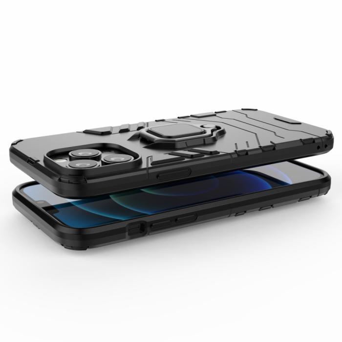Bild 5, iPhone 13 Pro Max - Hybrid Ring Skal - Svart