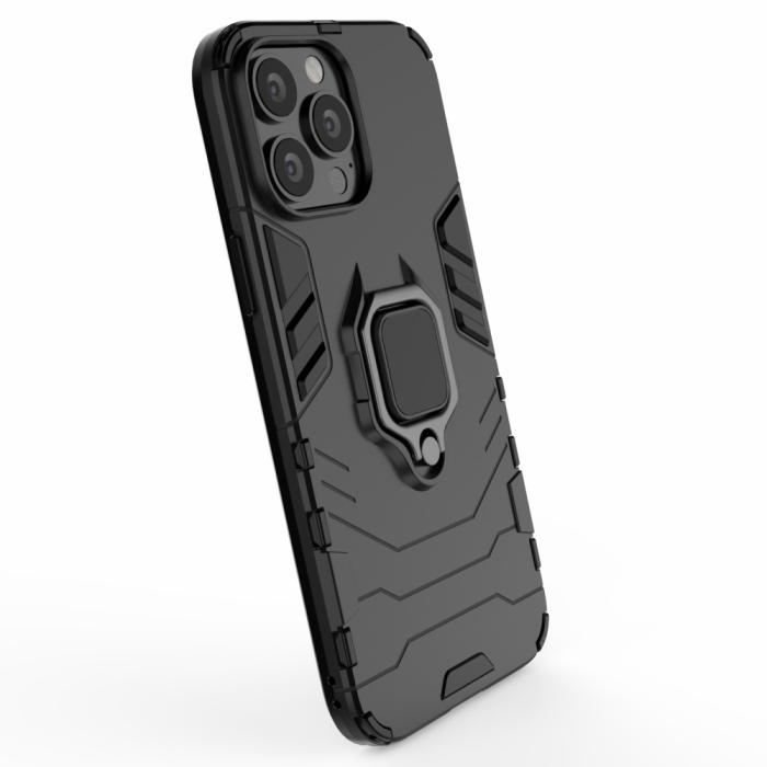 Bild 6, iPhone 13 Pro Max - Hybrid Ring Skal - Svart