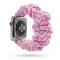 Scrunchie Pink Twill Armband Apple Watch 42/44/45/49 mm