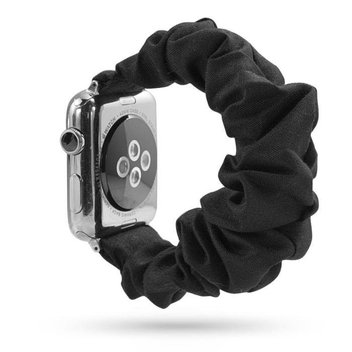 Bild 1, Scrunchie Black Armband Apple Watch 41/40/38 mm