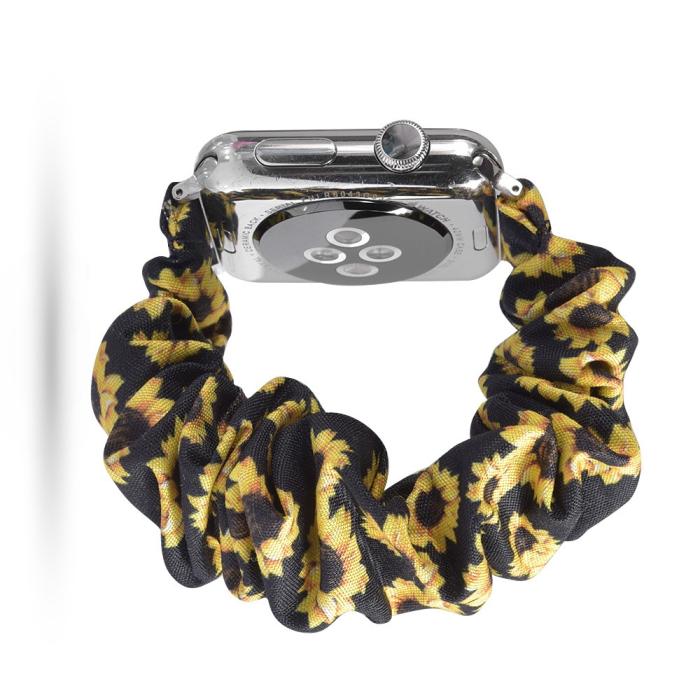 Bild 2, Scrunchie Sunflower Armband Apple Watch 42/41/40/38 mm
