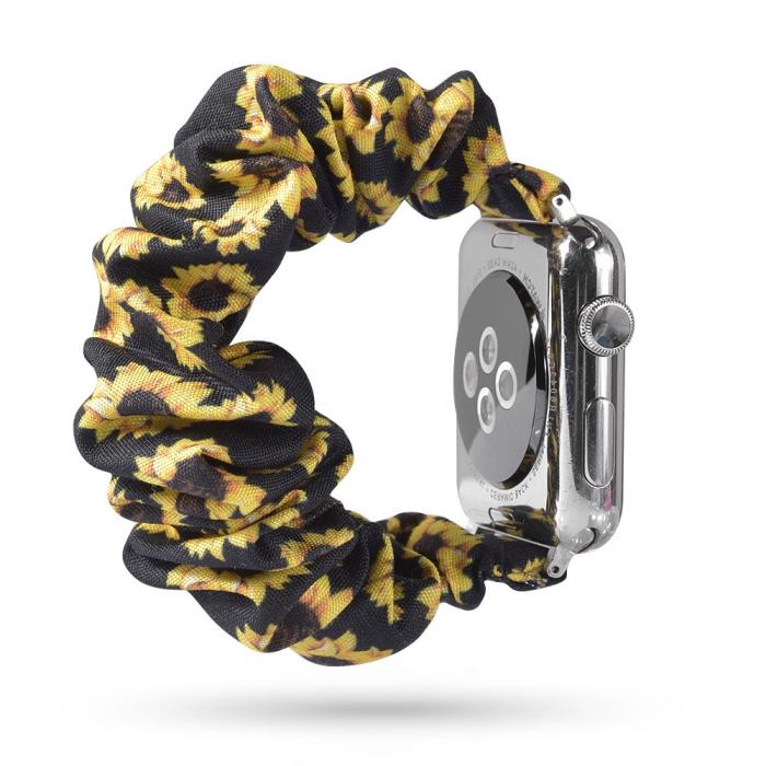 Bild 3, Scrunchie Sunflower Armband Apple Watch 42/41/40/38 mm