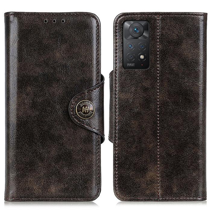 Bild 1, KHAZNEH Xiaomi Redmi Note 11 Pro 5G Fodral Vintage Brun