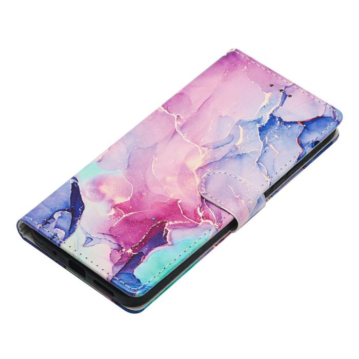 Bild 3, Xiaomi 17 Fodral Läder Marmor Rosa