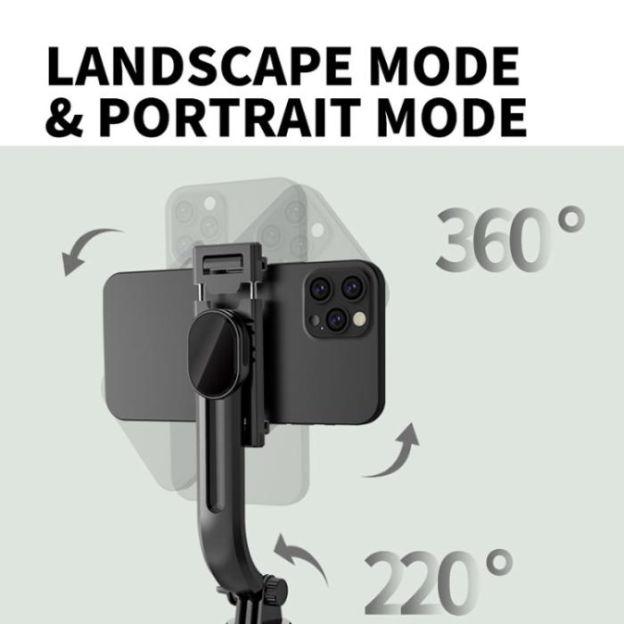 Bild 5, Bluetooth Selfiestick Tripod 113 cm Svart