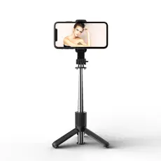 TriPod Selfie Stick Trådlös Bluetooth Svart