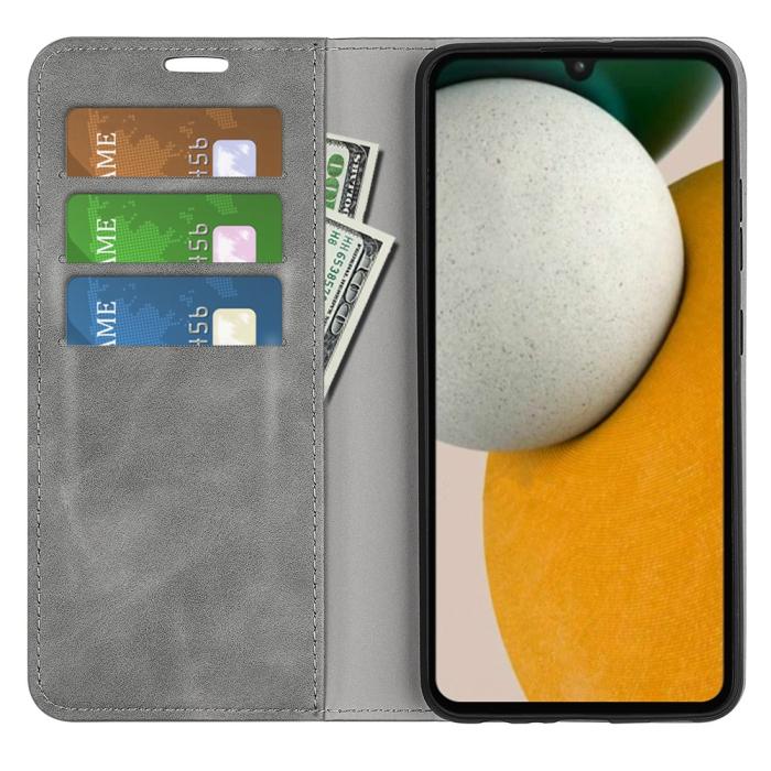 Bild 2, Samsung Galaxy A15 5G Fodral Flip Skin Touch Grå