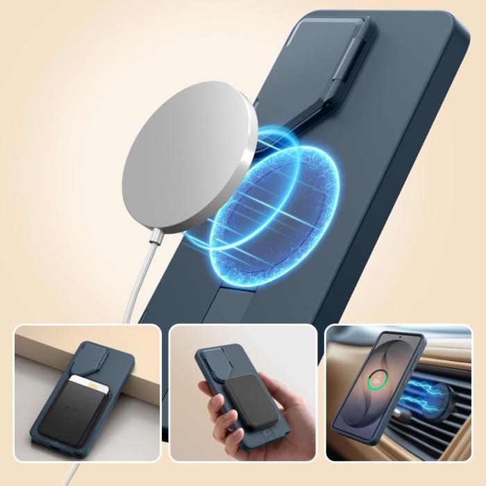 Bild 3, Tech-Protect Galaxy S26 Ultra Skal MagSafe Kevlar Aura Navy Blue