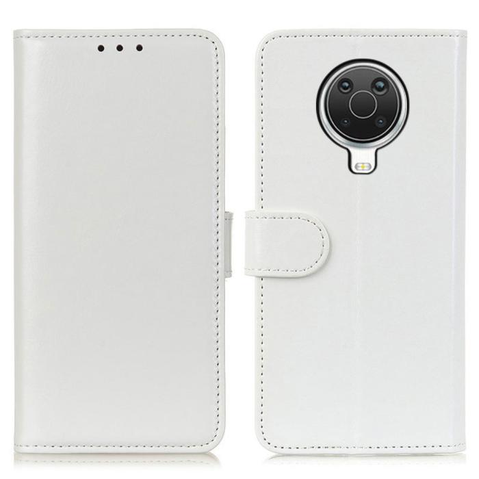 Bild 1, Nokia G10 / G20 Fodral Crazy Horse Retro Läder Vit