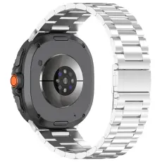 Galaxy Watch 8 46/44/40 mm Armband Rostfritt St&aring;l Silver