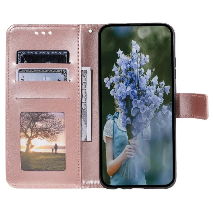 Bild 2, Xiaomi Redmi Note 12 4G Fodral Mandala Läder Roséguld