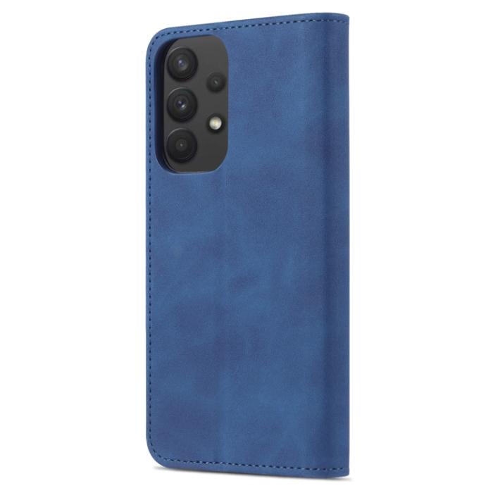 Bild 3, AZNS Samsung Galaxy A33 5G Fodral Läder Blå