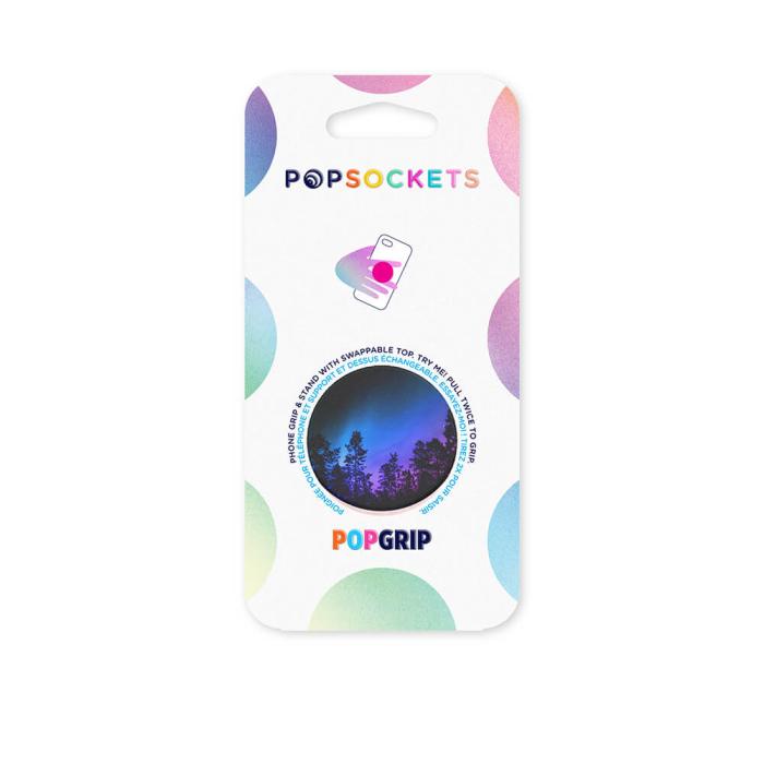 Bild 2, PopSockets Avtagbart Grip med Ställfunktion Aurora Woods