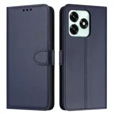 Honor X5c Plus Pl&aring;nboksfodral L&auml;der Bl&aring;