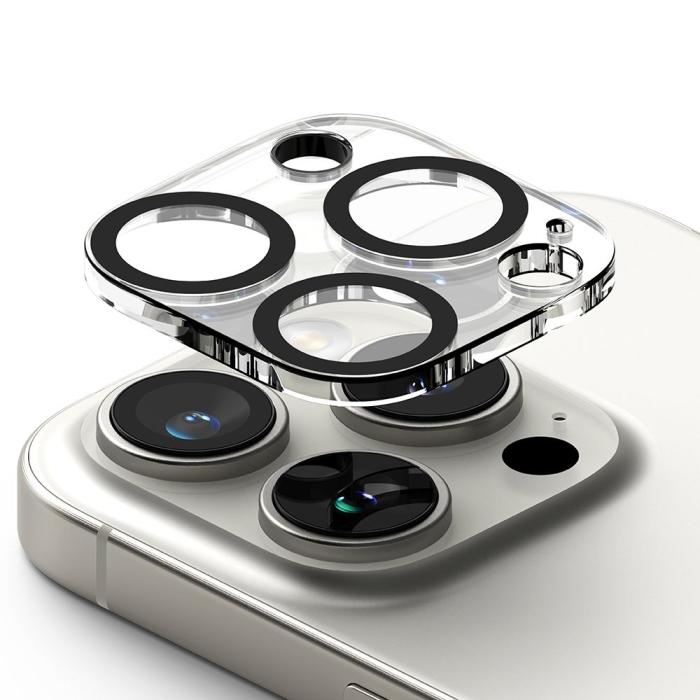 Bild 2, Ringke iPhone 16 Pro / 16 Pro Max 2-PACK Linsskydd Härdat Glas Transparent