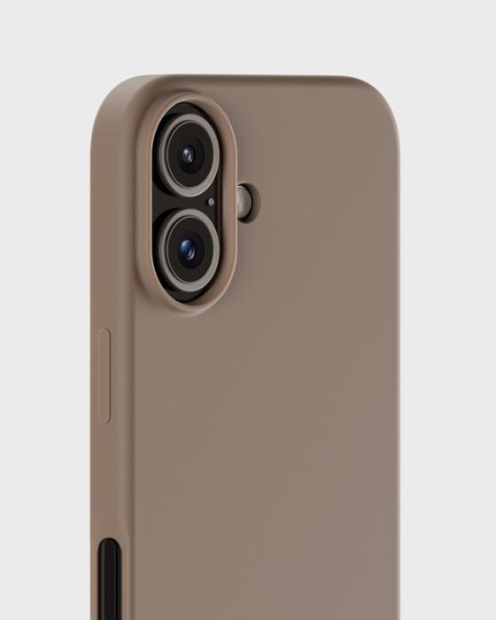 Bild 4, holdit iPhone 16 Mobilskal Silikon Mocha Brown