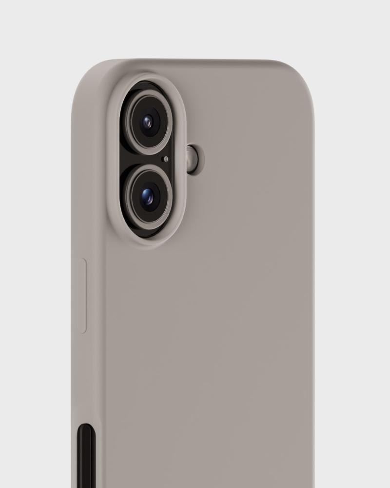 holdit iPhone 16 Mobilskal Silikon Taupe