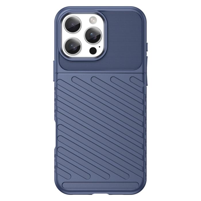 Bild 2, iPhone 16 Pro Max Skal Twill Textur Blå
