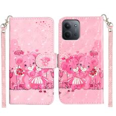 Xiaomi Redmi 15C Fodral Med Tryck Rosa Bj&ouml;rnar