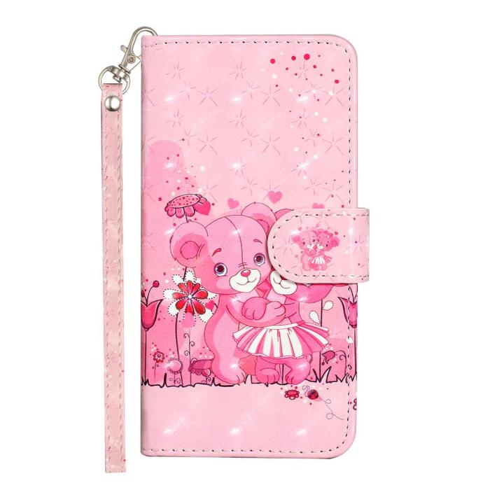 Bild 3, Xiaomi Redmi 15C Fodral Med Tryck Rosa Björnar