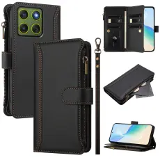 Motorola Edge 70 Fodral Multifunktionellt L&auml;der Svart