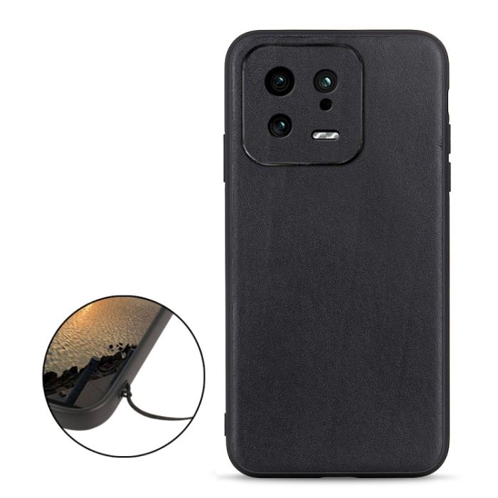 Bild 2, Xiaomi 13 5G Skal Äkta Läder Svart
