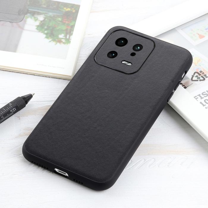 Bild 3, Xiaomi 13 5G Skal Äkta Läder Svart