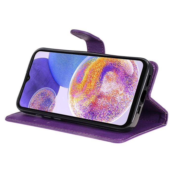 Bild 4, Samsung Galaxy A23 5G Fodral Läder Lila