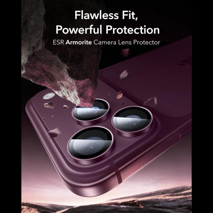 Bild 2, ESR iPhone 18 Pro / 18 Pro Max Linsskydd Armorite