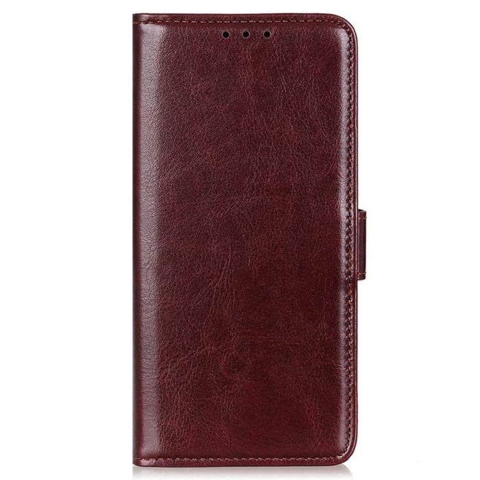 Bild 6, Samsung Galaxy S23 Ultra Fodral Crazy Horse Läder Brun