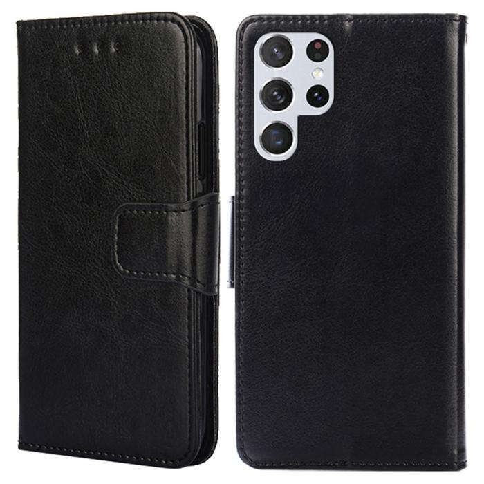 Bild 1, Samsung Galaxy S23 Ultra Fodral Läder Svart