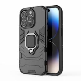 iPhone 15 Pro Skal Armor Hybrid Ring Svart