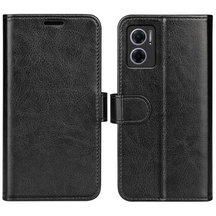 Bild 1, Xiaomi Redmi 10 5G Fodral Crazy Horse Läder Svart