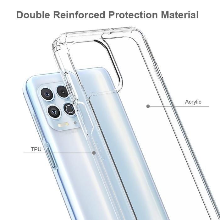 Bild 4, Motorola Moto G100 Skal Akryl/TPU Shockproof Transparent