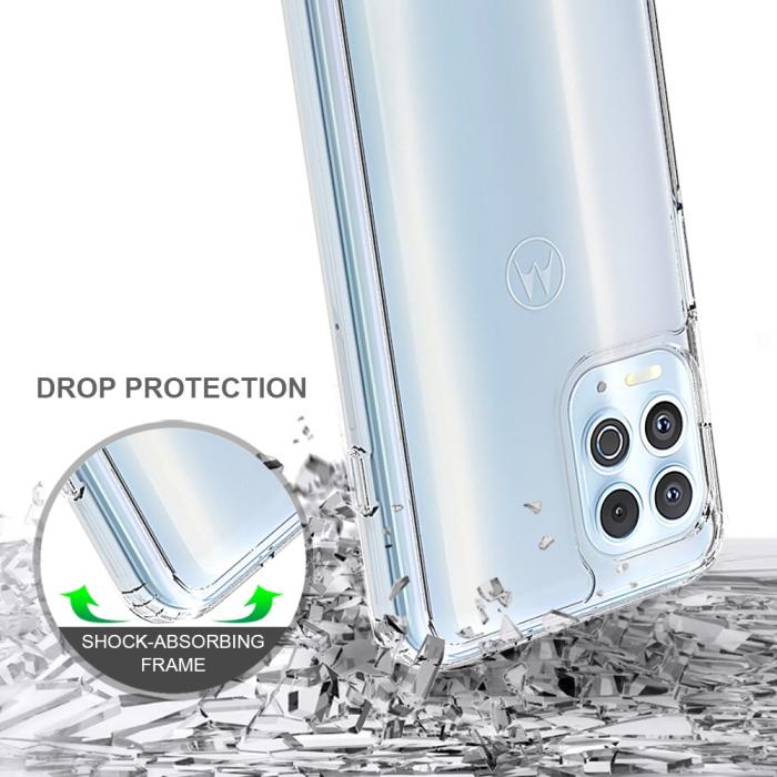 Bild 5, Motorola Moto G100 Skal Akryl/TPU Shockproof Transparent
