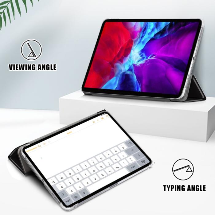 Bild 2, iPad Pro 12.9 (2018/2020/2021) - Tri-Fold Läder Fodral - Dont Touch Me