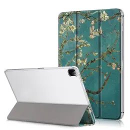 iPad Pro 12.9 (2018/2020/2021) - Tri-Fold Läder Fodral - Peach Blossom