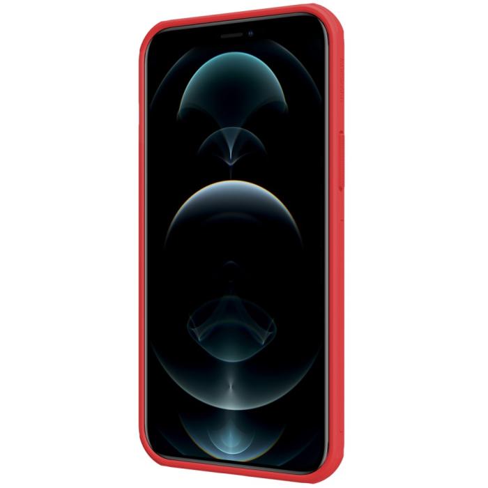 Bild 3, iPhone 13 Pro Max - NILLKIN Shield Frostat Skal - Röd