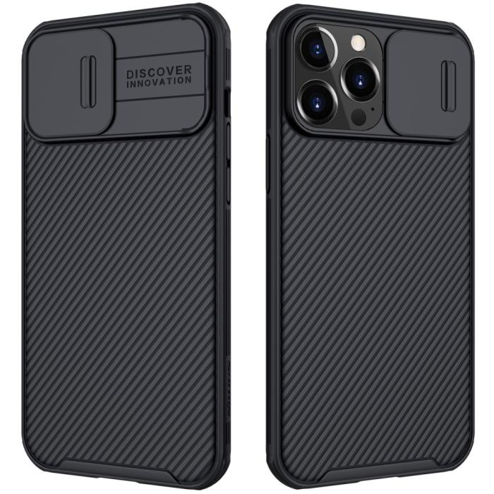 Bild 1, iPhone 13 Pro Max - NILLKIN CamShield Pro Skal - Svart