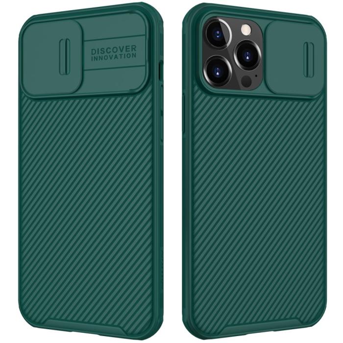 Bild 1, iPhone 13 Pro Max - NILLKIN CamShield Pro Skal - Grön