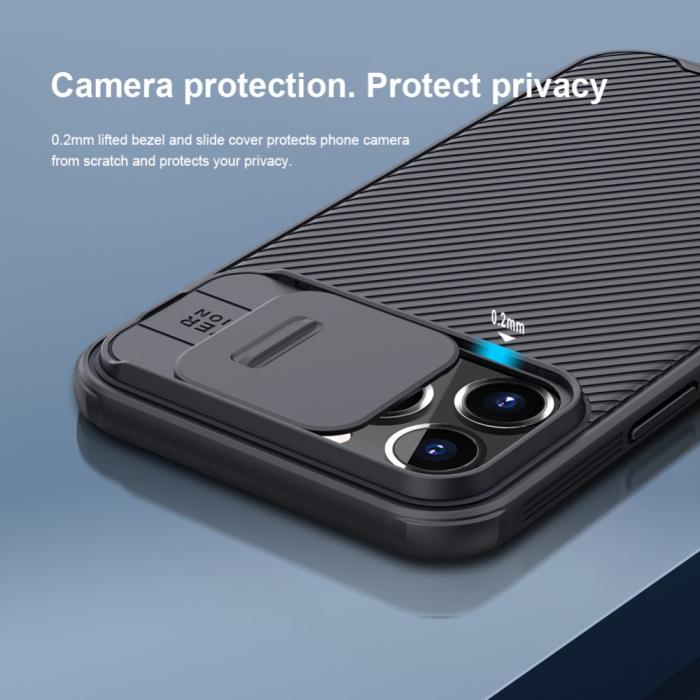 Bild 6, iPhone 13 Pro Max - NILLKIN CamShield Pro Skal - Grön