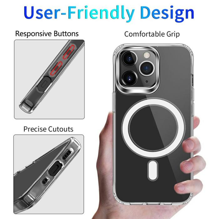Bild 3, iPhone 13 Pro Max - MagSafe Shockproof Akryl/TPU Skal