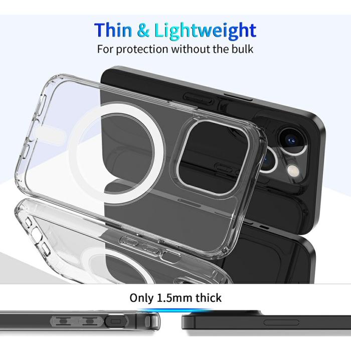 Bild 4, iPhone 13 Pro Max - MagSafe Shockproof Akryl/TPU Skal